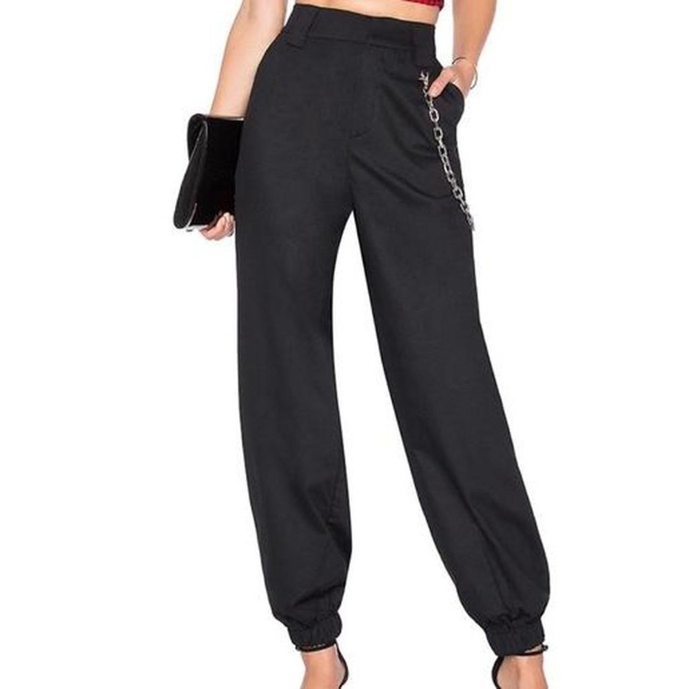 I Am Gia black cargo pants